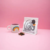 fruity oolong tea with illustration packaging